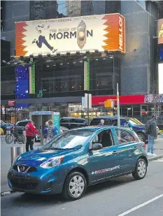  ?? DEREK MCNAUGHTON/DRIVING ?? Nissan Micra took on New York City with aplomb. The only thing missing was an assertive sounding horn.