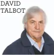  ??  ?? DAVID TALBOT