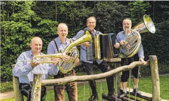  ?? FOTO: SIG ?? „Weil’s uns Freude macht“ist der Titel der ersten CD der Musikanten.