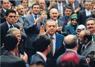  ?? Photo: REUTERS ?? Scandal: Turkish Prime Minister Tayyip Erdogan has said his party will not tolerate corruption.