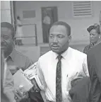  ?? AP ?? The Rev. Martin Luther King Jr. leaves jail in Birmingham, Ala., in 1963.