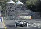  ??  ?? Lucas di Grassi took victory in the Formula E race in Zurich.