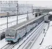  ?? Picture: WWW.EUROGUNZEL.COM ?? Snow at a train station in Moscow, Russia.