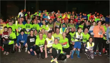  ??  ?? Gorey Night Run in aid of North Wexford Hospice.