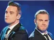  ?? Foto: Rolf Vennenbern­d, dpa ?? Kommt Robbie Williams (links) zurück zu „Take That“? Gary Barlow würde sich freuen.