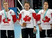  ?? GETTY IMAGES ?? Canadian ice hockey player Jocelyne Larocque refused to wear her silver medal on the podium at the Winter Olympics in Pyeongchan­g this year. A new study suggests that Olympic silver medallists shorten their lives by stressing over missing out on the gold medal.