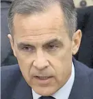  ??  ?? Mark Carney facing MPs yesterday
