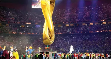  ?? PHOTO: FIFA. COM ?? Opening ceremony of 2022 FIFA World Cup in Doha, Qatar.. yesterday.