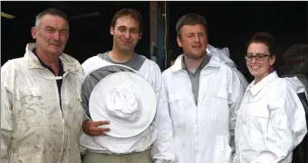  ??  ?? Micheal O’Shea, Ulrich Schraewer, PJ Murphy and Deirdre O’Brien Beaufort at the Beaufort Beekeepers Open Day in Beaufort on Sunday.Photo by Michelle Cooper Galvin