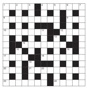 Cryptic Crossword [4] – The Poor Print