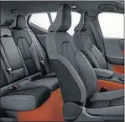  ??  ?? PLUSH INTERIOR: Ambient lighting, modern technology, leather seats and – orange carpets