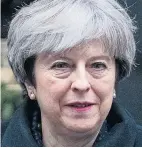  ??  ?? Mrs May leaves No10 yesterday