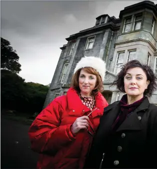  ??  ?? Julie Wilson Nimmo, Lorraine McIntosh and John Gordon Sinclair in the BBC Scotland comedy horror Long Night at Blackstone