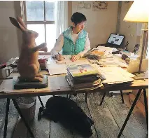  ??  ?? “Getting high-speed Internet in the village was absolutely crucial,” says Geraldine Stringer, an architect who moved to tiny Way’s Mills in 2012.