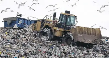  ?? GREG PENDER ?? The landfill is making less money than expected through fees because less garbage is being taken there. A City of Saskatoon report attributes this to competitio­n from other landfills in the region.