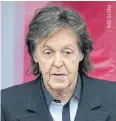  ??  ?? Paul McCartney.