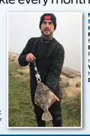  ??  ?? Neil Burrow, Southampto­n, Hants. Fish: 2lb 5oz flounder. Bait: Ragworms on a running leger rig. Venue: Poole harbour, Dorset. Date: Dec 30.