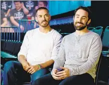  ?? Riot Games Inc. ?? MARC MERRILL, left, and Brandon Beck co-founded L.A.based Riot Games, where 21 of the 23 senior executives are men.