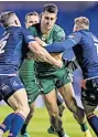  ??  ?? CLOSE Connacht lost narrowly to Edinburgh