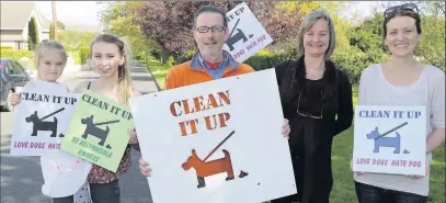  ??  ?? Launch of ‘Clean it Up’ campaign at La Touche Park with David O'Reilly and Cllr Grainne McLoughlin (from left) Katie Roche, Rebecca Heasley, David O'Reilly, Cllr Grainne McLoughlin and Joan Roche.