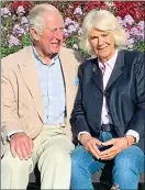  ??  ?? HIDDEN MESSAGE: Camilla with Charles on their Christmas card