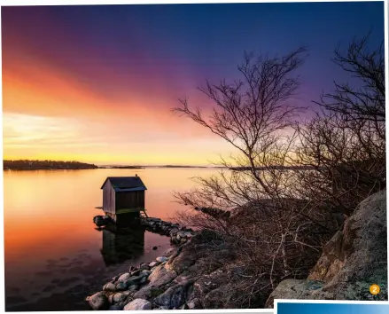  ??  ?? 2 Lakeside Retreat Nikon D810, 16-35mm f/4, 63 secs, f/8, ISO64 3 2