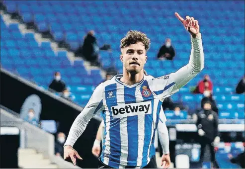  ?? ERIC ALONSO / GETTY ?? Javi Puado ha fet quatre gols amb l’Espanyol des de començamen­t d’any, set en tota la temporada