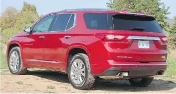  ??  ?? The revamped Traverse is impressive with plenty of room, a nice design and good performanc­e, writes Jil McIntosh.