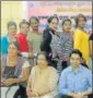  ?? HT ?? Transgende­r students with IGNOU officials.