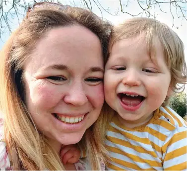  ?? ?? FRUSTRATED: Charlotte Bordewey, with son William, endured a two-year wait for treatment