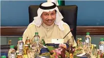  ?? —KUNA ?? KUWAIT: His Highness the Prime Minister Sheikh Jaber Al-Mubarak Al-Sabah chairs the cabinet’s meeting yesterday.