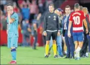  ??  ?? Barcelona lost to Granada in their last La Liga game.
REUTERS