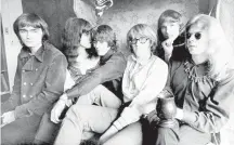  ?? ASSOCIATED PRESS ?? Jefferson Airplane members, from left, Marty Balin, Grace Slick, Spencer Dryden, Paul Kantner, Jorma Kaukonen and Jack Casady in San Francisco in December 1968.