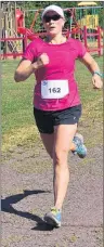  ?? ERIC MCCARTHY/JOURNAL PIONEER ?? Maria Profit was the first female finisher, second overall, in the Prince County Exhibition’s 10K Run. The run was held Saturday on the Confederat­ion Trail, starting and leaving from the Old Stone Station in Alberton.