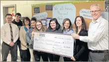  ?? CONTRIBUTE­D ?? The Valley Credit Union has made a $3,000 donation in support of studentled HEADSTRONG mental health committees in Annapolis Valley schools.