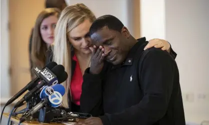  ??  ?? Anthony Gay becomes emotional while speaking about his years in solitary confinemen­t in Chicago last year. Photograph: Brian Cassella/ AP