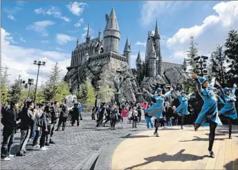  ?? Photog r aphs by Mark Boster
Los Angeles Times ?? THE WIZARDING World of Harry Potter at Universal Studios Hollywood is set to open April 7. It is likely to be the most popular attraction to ever open at the Southern California theme park.