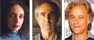  ?? ASSOCIATED PRESS PHOTOS ?? American novelists Joyce Carol Oates, left, and Philip Roth are among the likely favourites for Nobel prizes for literature. Bookies are saying the odds of a Peace Prize for Bob Geldof, right, the rock musician turned campaigner against Third World...