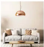  ??  ?? Metallic accents, such a bronze light fixtures, are another home fad set to sweep through abodes in 2018.