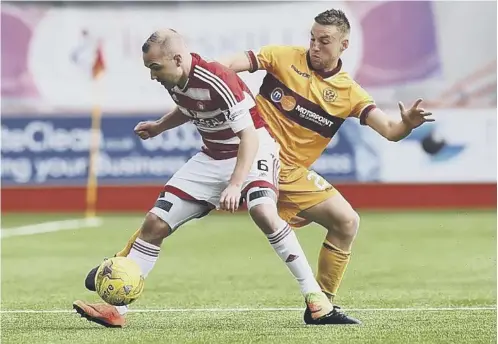  ??  ?? 0 Hamilton’s relegation crunch match at home to Motherwell was the only time the Accies featured first on BBC’S Sportscene.