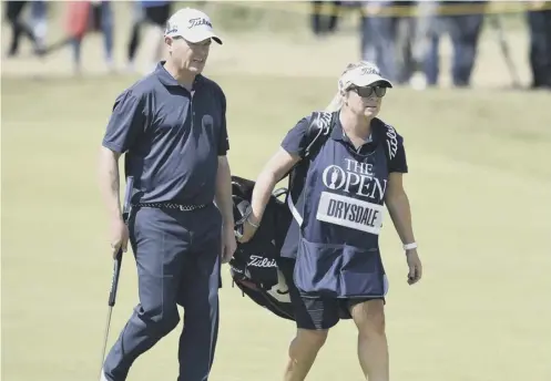  ??  ?? David Drysdale is keeping his wife, Vicky, on caddying duties this season after the pair worked well together during the 2017 campaign