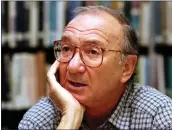  ?? GARY STUART — THE ASSOCIATED PRESS ?? American playwright Neil Simon appears during an interview in Seattle, Wash., in 1994. Dozens of notebooks, scripts, speeches and drafts of letters owned by the late playwright have been donated to the Library of Congress.