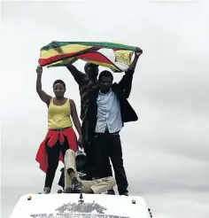  ?? Picture: Moeletsi Mabe ?? Harare residents demonstrat­e at a November 18 protest demanding the resignatio­n of Robert Mugabe, who was still Zimbabwe’s president at the time.