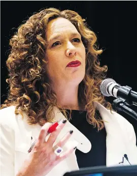  ?? GREG SOUTHAM ?? Environmen­tal activist Tzeporah Berman says it’s time to act on climate change. She says the oil and gas industry is big enough and doesn’t need to expand right now.