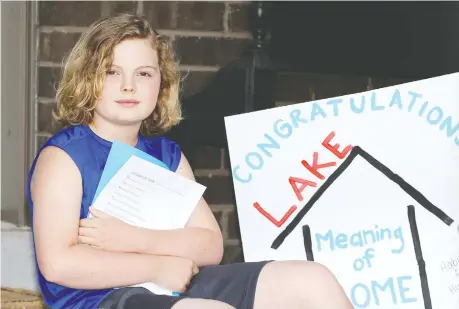  ?? NICK BRANCACCIO ?? Lake Severin, nine, of Kingsville, wrote a poem which was runner-up for a Habitat for Humanity poetry contest. The challenge saw a record 10,227 entries this year from students in Grades 4, 5 and 6.