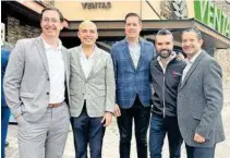  ?? FOTOS: IRAÍS SÁNCHEZ ?? Andrés Friedman, Miguel León, Germán Borja, Andrés Coste y Ricardo Perea