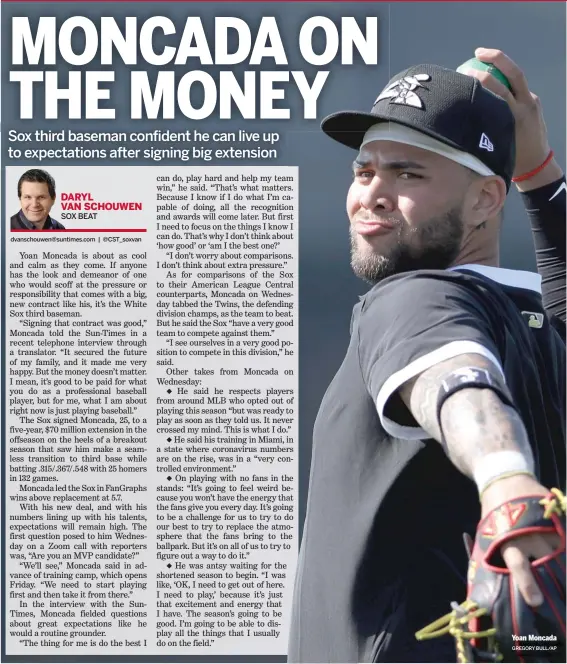  ?? GREGORY BULL/AP ?? Yoan Moncada