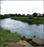  ??  ?? Scene: The stretch of the River Nith