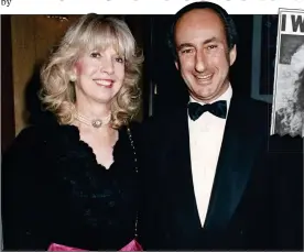  ??  ?? HUGE REWARDS: Ralph Halpern in 1992 with then wife Joan after the payout