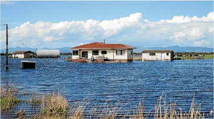  ?? PHOTO: CHRISTEL YARDLEY/FAIRFAX NZ ?? Some rural Hauraki residents and farm stock have been evacuated, with flood waters rising in the aftermath of Cyclone Cook.